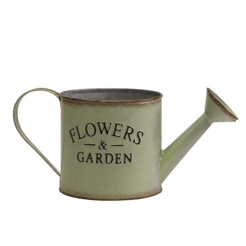 Zinc Watering Can - Green