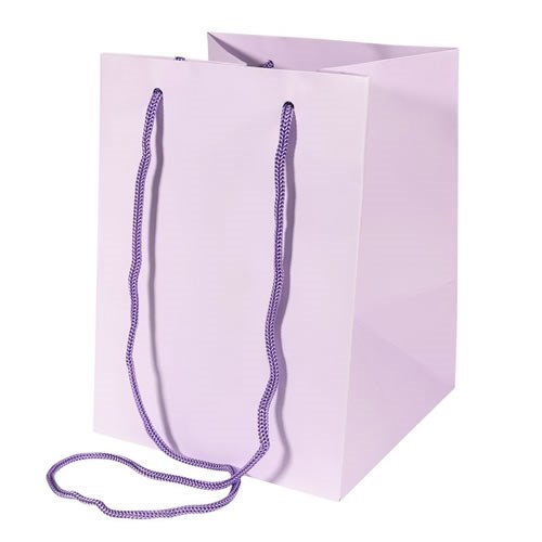 Hand Tied Gift Bag  Large - Lilac 19x25cm