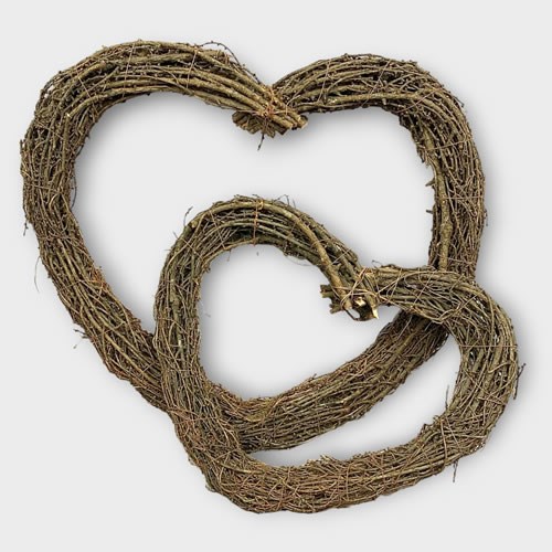 Heart Wreath Set (Natural Pine)