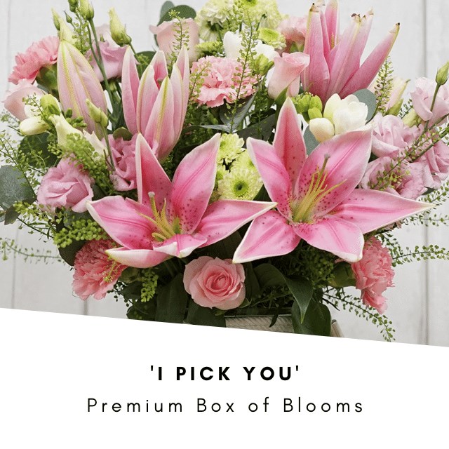 I Pick You Flower Box