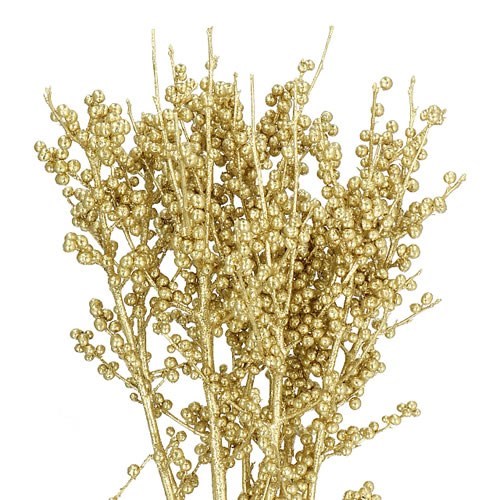 ILEX DYED GOLD & GOLD GLITTER