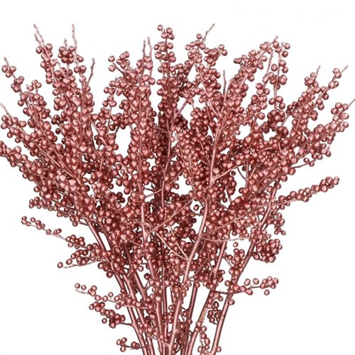 Ilex Dyed Metallic Rose