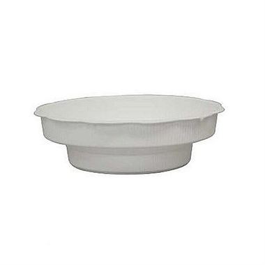 Plastic Junior Saucers White