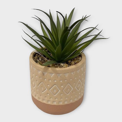 Kasbah Ceramic Pot & Artificial Succulent Wholesale Florist Supplies