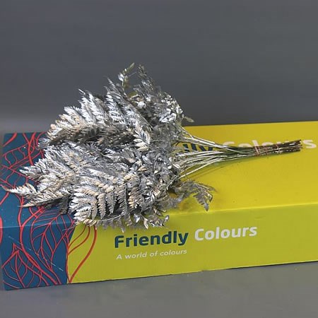 LEATHERLEAF METALLIC SILVER