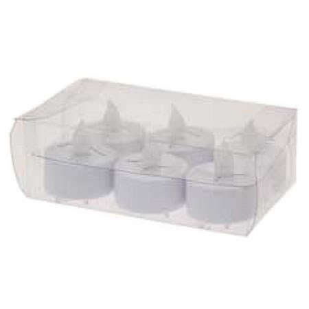 LED Flickering Tealights (Pack of 6)