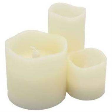 Candle LED Waxed - 9cm x 10cm