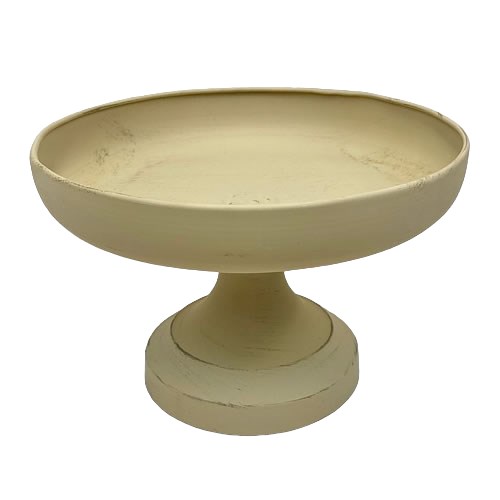 Metal Taupe Bowl Stand