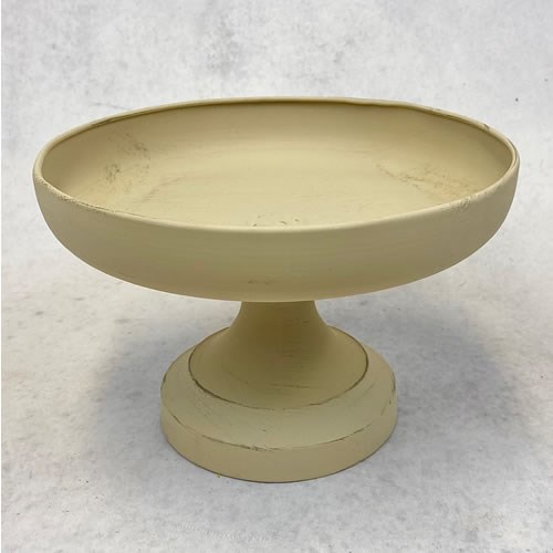 Metal Taupe Bowl Stand