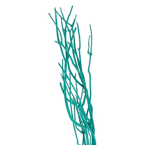 Mitsumata Flocked Aquamarine (3 per bunch)