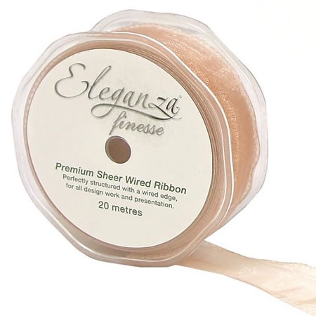 Ribbon Organza Rose Gold - 32mm