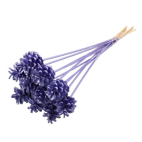 PINE CONE PICKS - METALLIC PURPLE