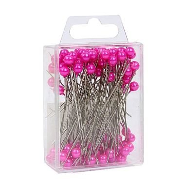 Pins - Pink Pearl Headed 6cm