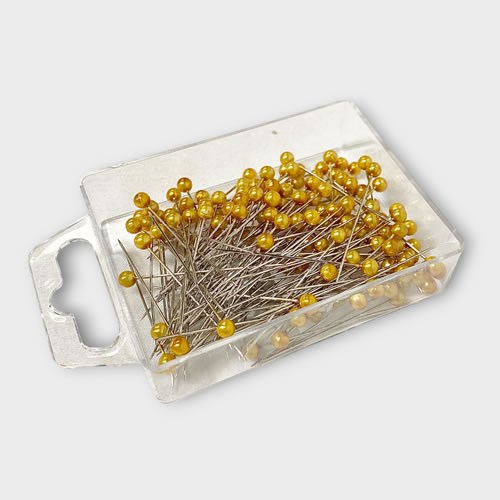 Pins - Gold Pearl Headed 4cm