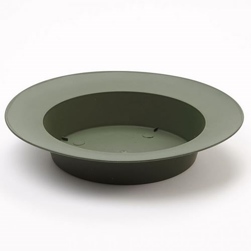 Plastic Round Designer Bowl Green 31cm Wholesale Flowers & Florist Supplies UK