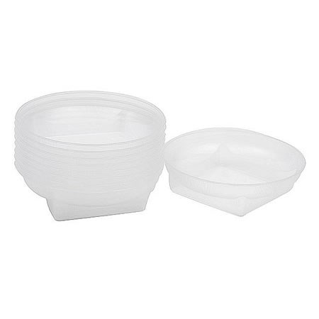 Plastic Square Round Dishes Clear