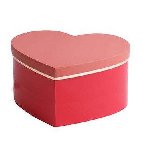 Presentation Boxes - Red/Dusky Pink Heart
