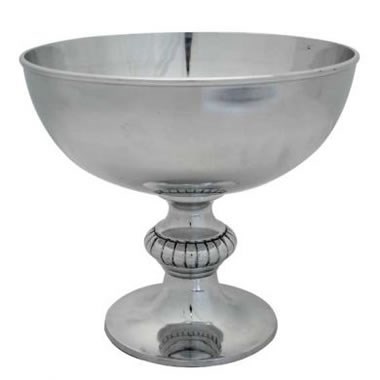 Punch Bowl - Silver Metal 26cm