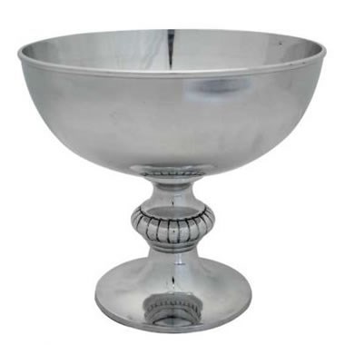 Punch Bowl - Silver Metal 26cm 