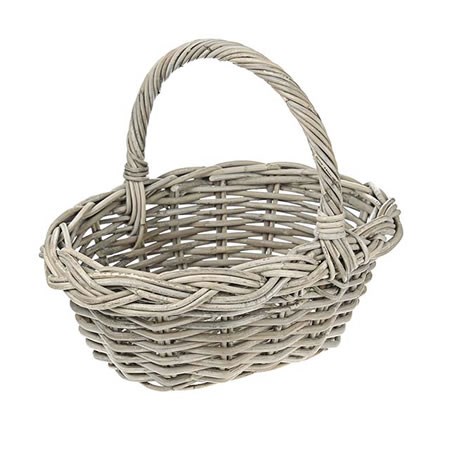 Rattan Basket with Handle (Small)