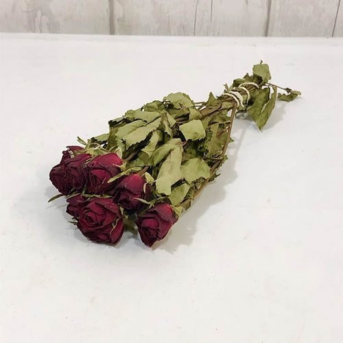 Red Spray Rose Bunch - Dried