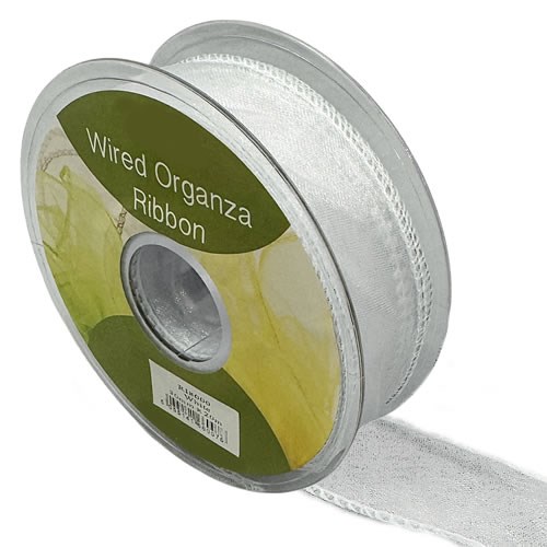 Ribbon Organza White - 30mm 