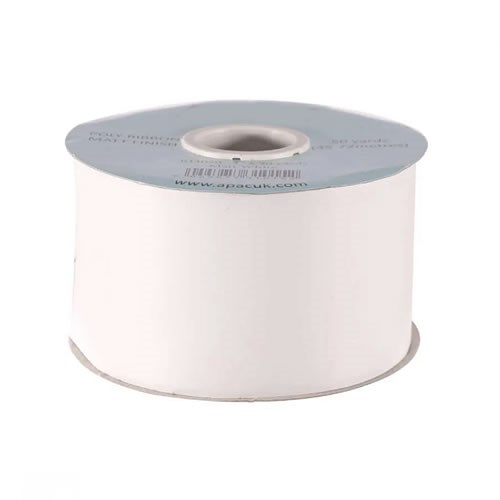 Poly Ribbon White (Small Roll) Wholesale Florist Supplies UK