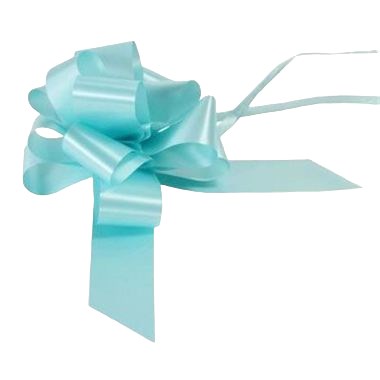 Ribbon Pull Bows Light Blue - 50mm