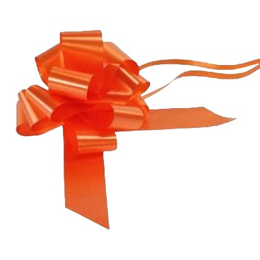 Ribbon Pull Bows Orange - 50mm 
