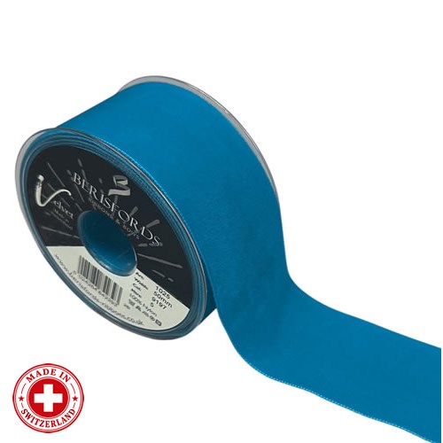 Velvet Ribbon - Venetian Blue (50mm x 5m)