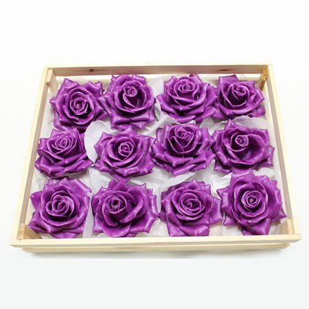 Rose Heads Waxed - Purple