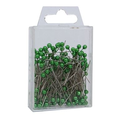 Pins - Apple Green Pearl Headed 4cm