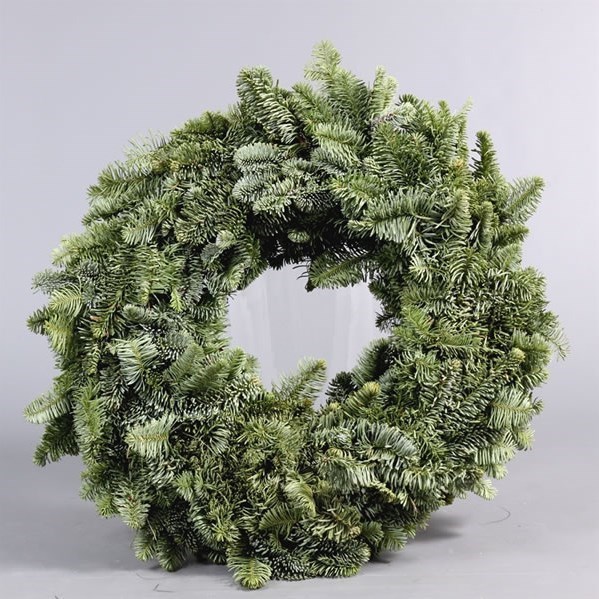 SPRUCE WREATH GREEN 40CM - HALF BOUND