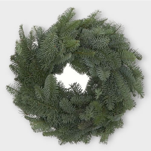 SPRUCE WREATH GREEN 50CM - FULLY BOUND