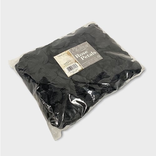 Silk Rose Petals Black Bulk Pack Artificial Faux Rose Petals for Weddings Faux Petals
