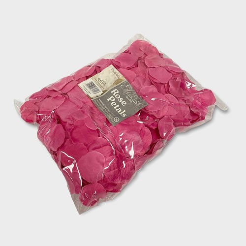 Silk Rose Petals Fuchsia Bulk Pack Artificial Faux Rose Petals for