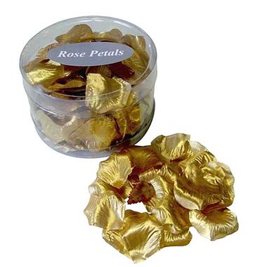 Silk Rose Petals - Gold