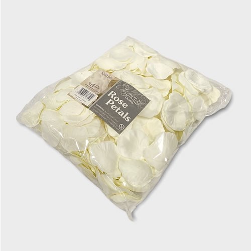 Silk Rose Petals Ivory Bulk Pack Artificial Faux Rose Petals for