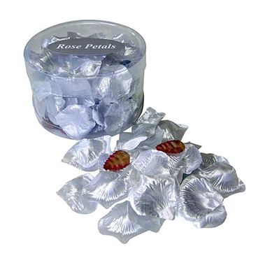 Silk Rose Petals - Silver