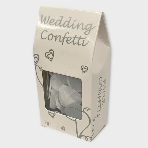 Silver & White Paper Confetti