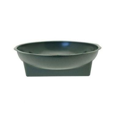 Plastic Square Round Dishes Green