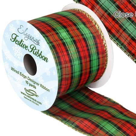 Tartan Ribbon Pattern 270 | Wholesale Flowers & Florist Supplies UK