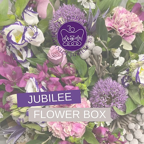 Jubilee Flower Box (Purple & Silver)