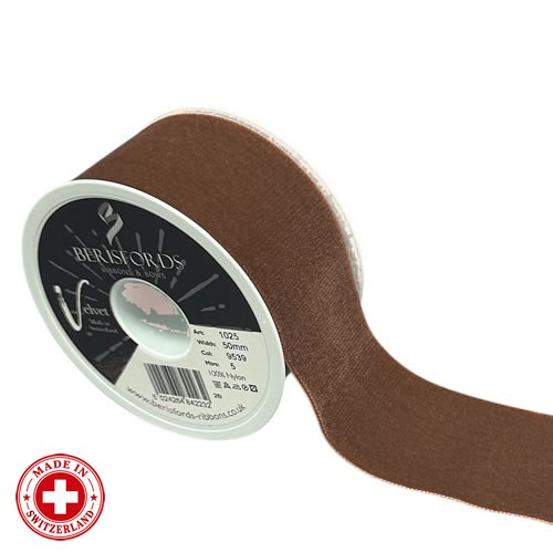 Velvet Ribbon - Tabac (50mm x 5m)