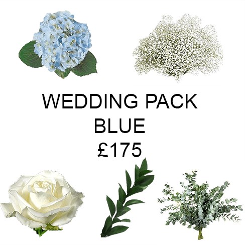 Wedding Flower Pack Blue £175