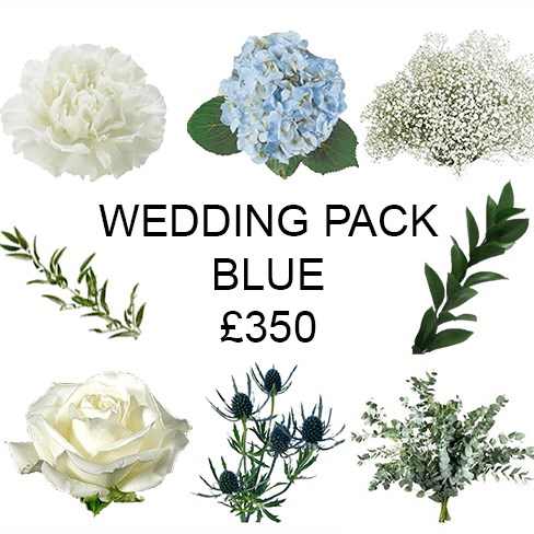 Wedding Flower Pack Blue £350