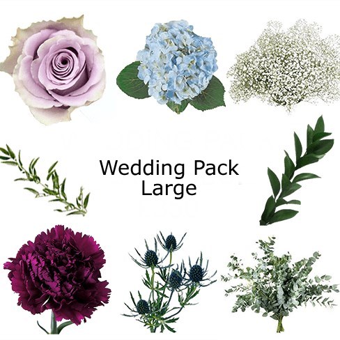 Wedding Flower Pack Blues & Lilac