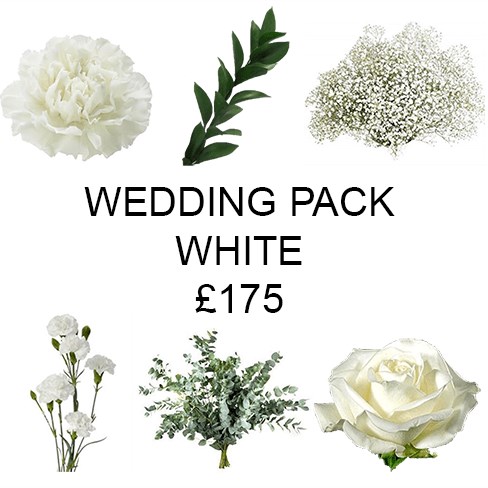 Wedding Flower Pack White £175