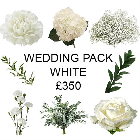 Wedding Flower Pack White £350