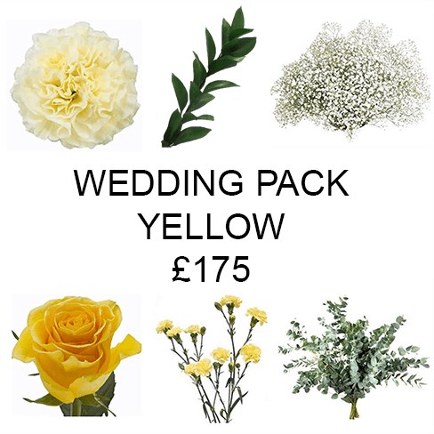 Wedding Flower Pack Yellow £175